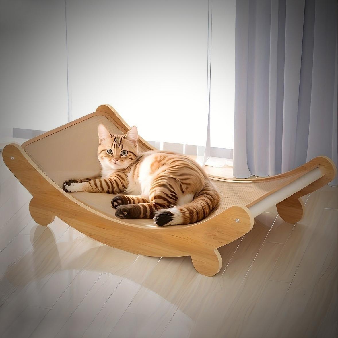 U-shaped Cat Scratching And Lying Bed, Suitable For Cat Owners And Cat Lovers